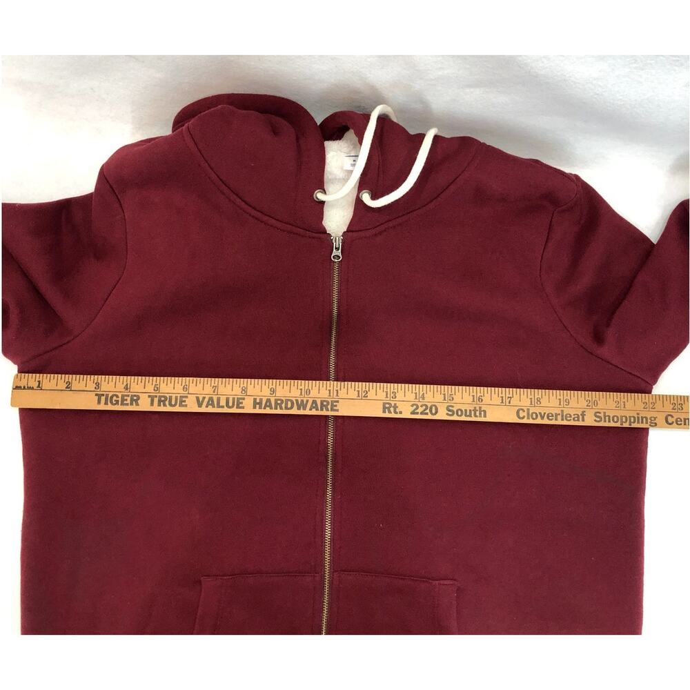 Old Navy Zip Front Hoodie Burgundy Women's Size Medium - Picture 4 of 8